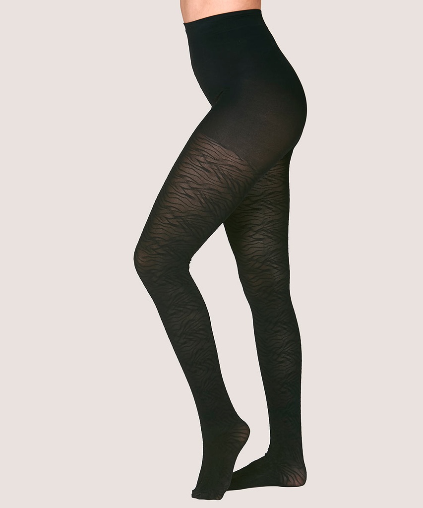 PANTY GRUESA ELASTICADA DISEÑO (100 DENIER)