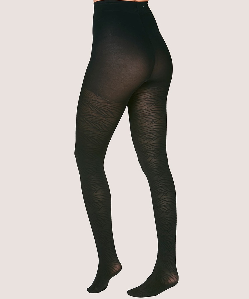PANTY GRUESA ELASTICADA DISEÑO (100 DENIER)